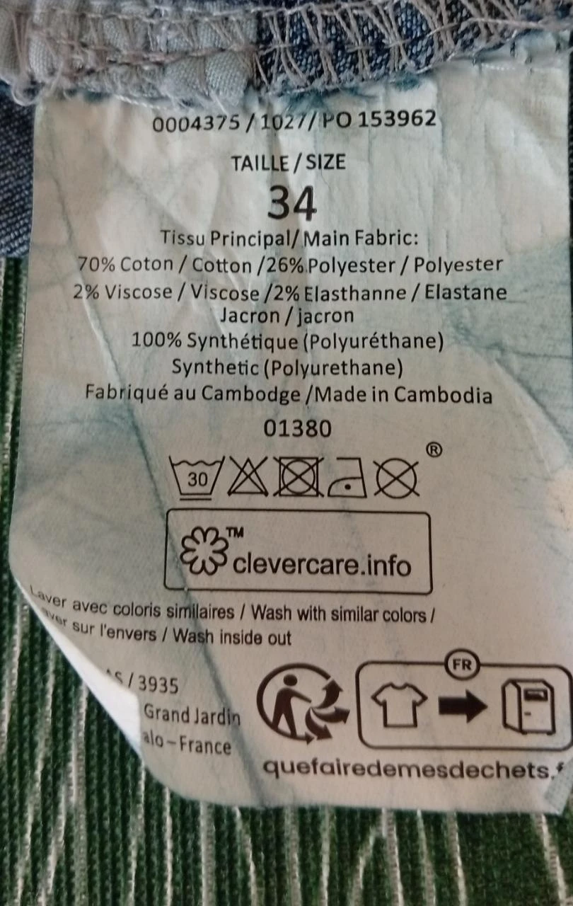 Jean regular Denim blauw zwart - Maat 34 - Goede staat – photo 9